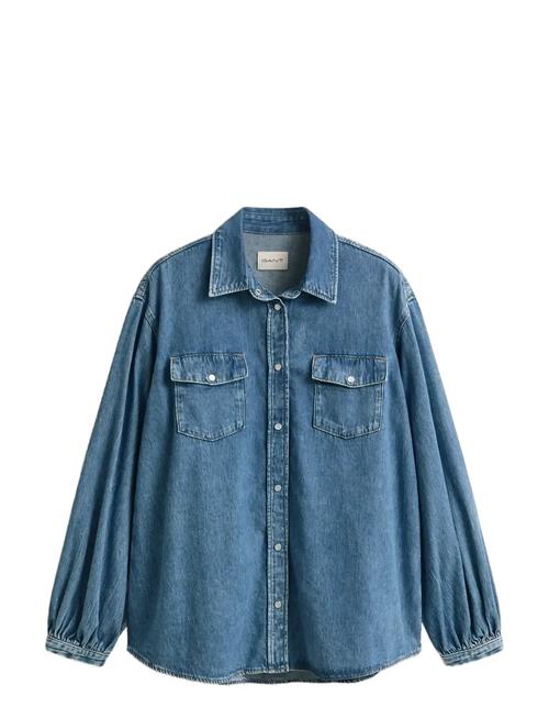 GANT | Denim Volume Sleeve Shirt | 40