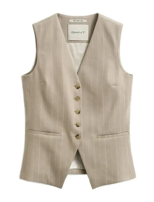 GANT | Pinstripe Linen Blend Vest | 34