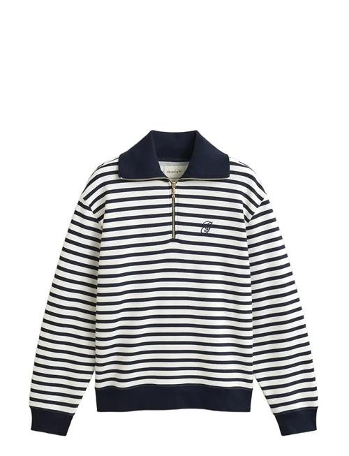 GANT | Striped Half Zip Sweat | L