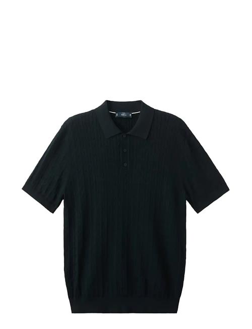 Mango | 100 Cotton Braided Knitted Polo Shirt | L