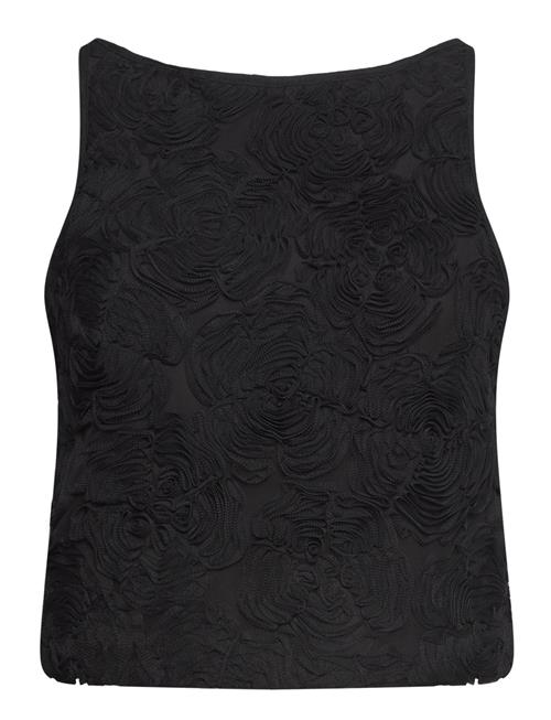 ROTATE | Flower Mesh Boatneck Top | 42