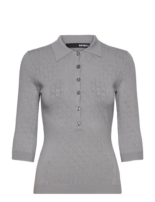 ROTATE | Pointelle Polo Shirt | 38