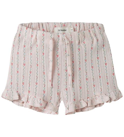Lil Atelier Shorts - Hulmønster - NbfRachello - Morganite/Flower