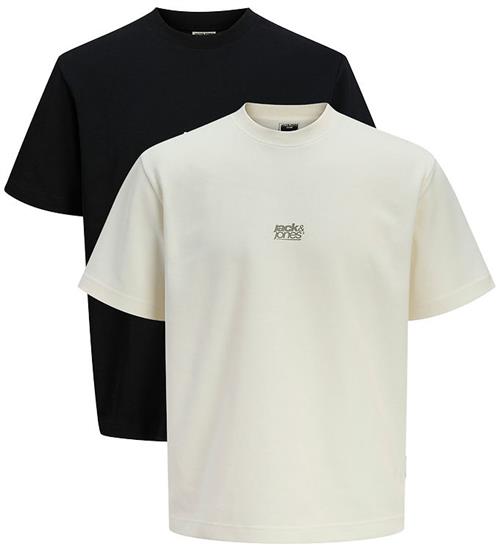 Jack & Jones T-shirt - 2-pak - JcoBreeze - Black/Sweet Corn