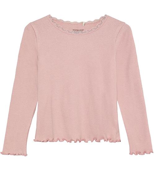 Huttelihut Bluse - Rib - Modal/Bomuld - Pale Mauve