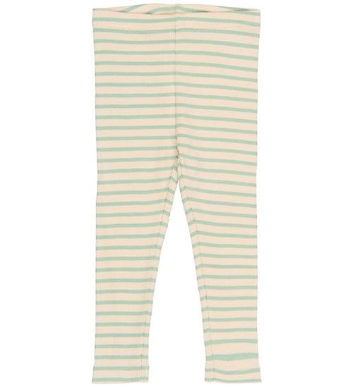 Petit Piao Leggings - Rib - Modal/Bomuld - PpSky - Frosty Green