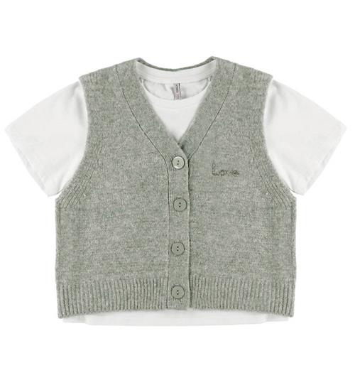 Kids Only Vest/T-shirt - KogCorinne - Medium Grey Melange
