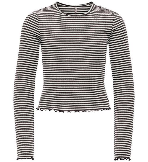 Kids Only Bluse - Rib - KogDixi - Black/Cloud Dancer