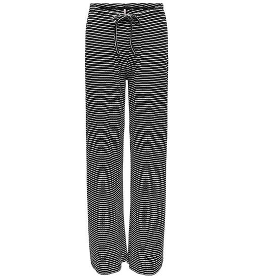 Kids Only Bukser - KogPamia - Black/Thin White Stripe
