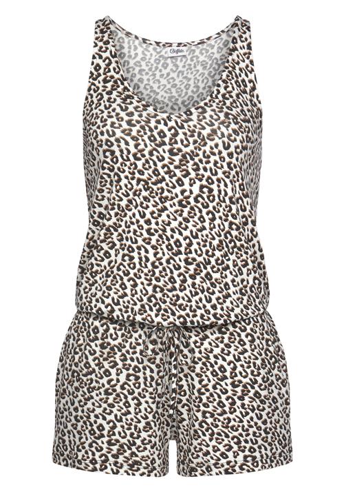 BUFFALO Jumpsuit  brun / sort / hvid