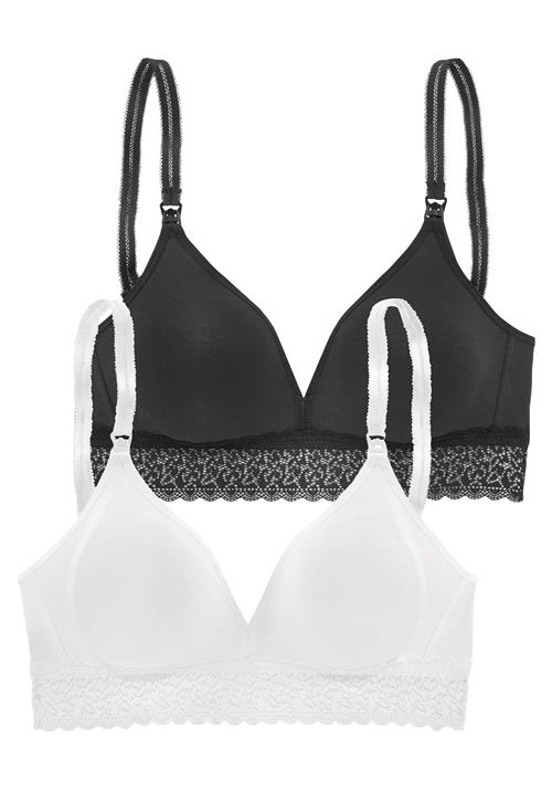 PETITE FLEUR Amme-BH  sort / hvid