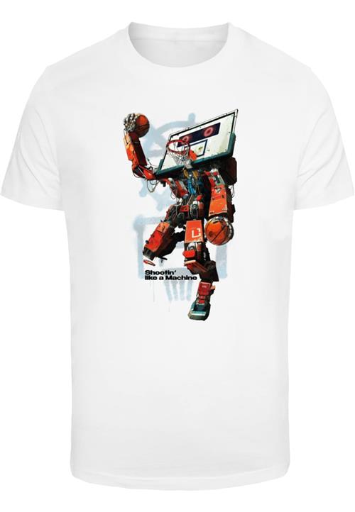 Mister Tee Bluser & t-shirts 'Bball Robot'  blå / kirsebærsrød / sort / hvid