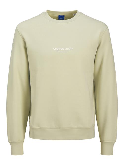 JACK & JONES Sweatshirt 'JORVesterbro'  pastelgrøn / hvid