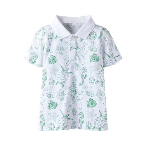 NAME IT Polo T-shirt Finn Bright White