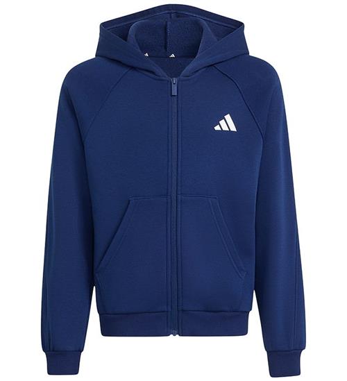 adidas Performance Cardigan - Mørkeblå/Hvid m. Print
