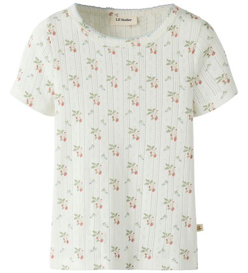 Lil Atelier T-shirt - Hulmønster - Dap - NbfRachello - Coconut M