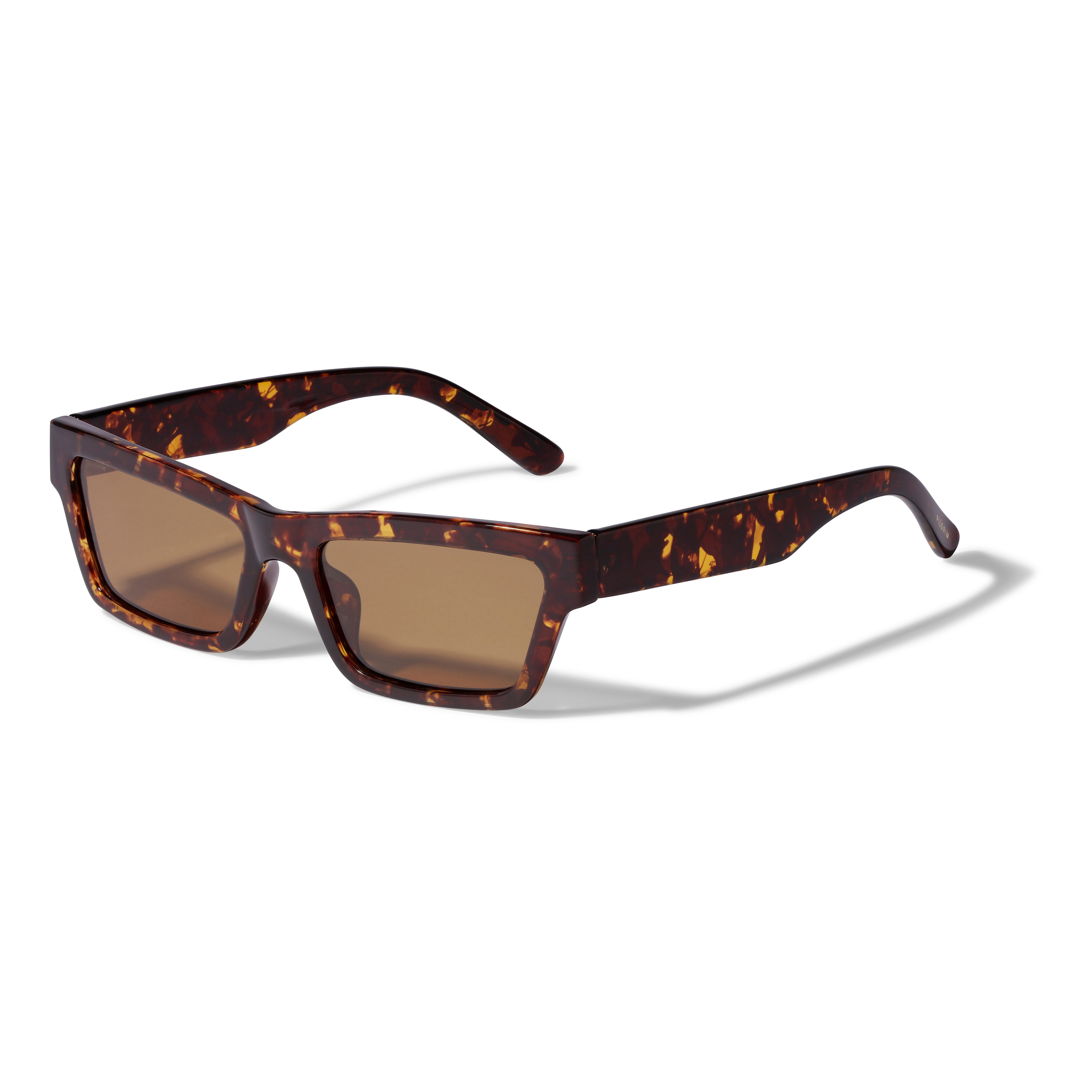 Pilgrim ASHLYN solbriller tortoise brun