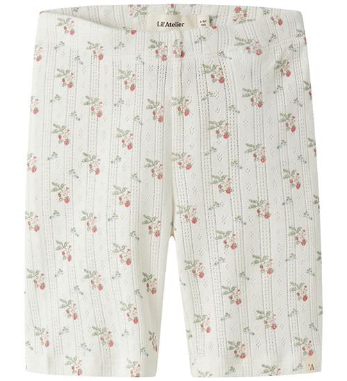 Lil Atelier Cykelshorts - Duna - Bomuld/Modal - Hulmønster - Nmf