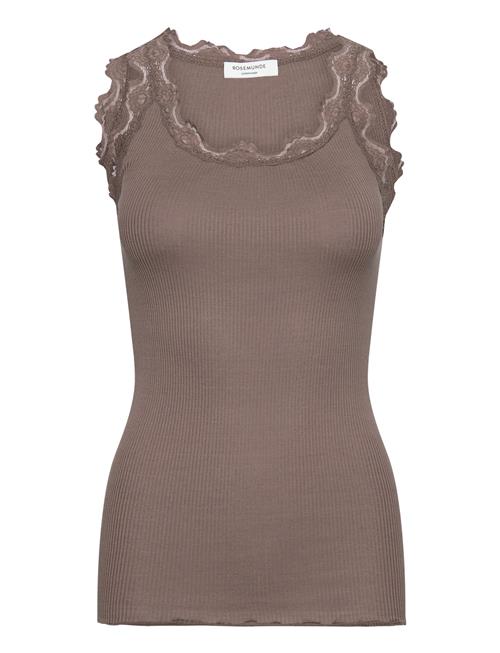 Rosemunde | Rwbabette Silk Sl U-Neck Long Lace | XS