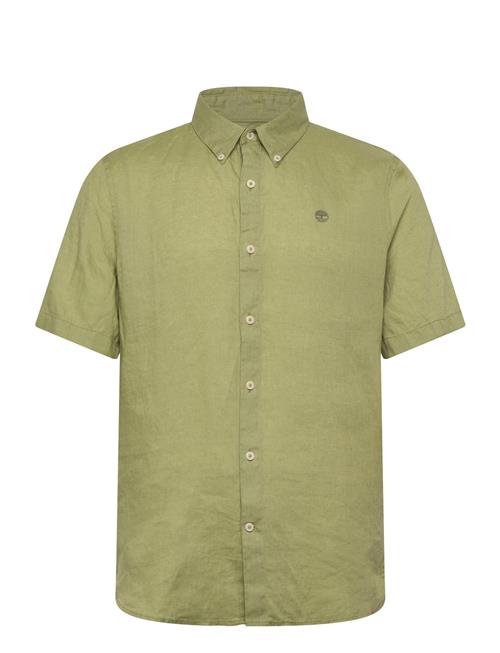 Timberland | Mill Brook Linen Short Sleeve Shirt Sage | XXL