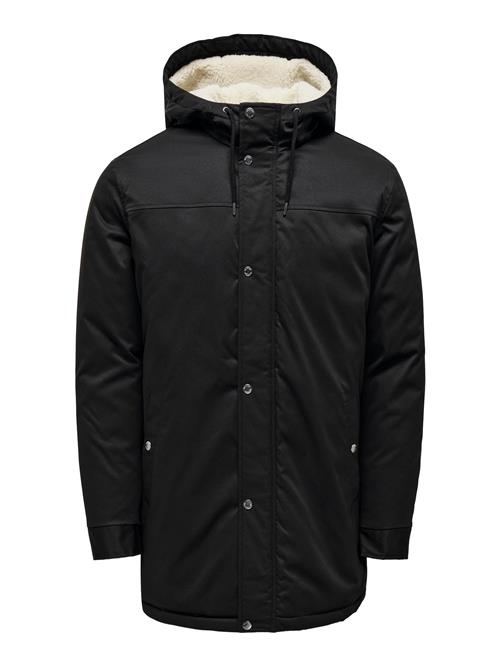Only & Sons Vinterparka 'Alexander'  sort / offwhite