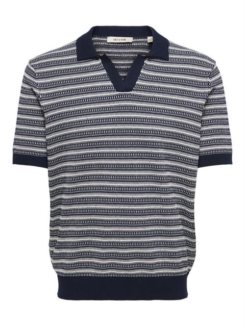 ONSTILO LIFE REG SS SPLIT NECK KNIT