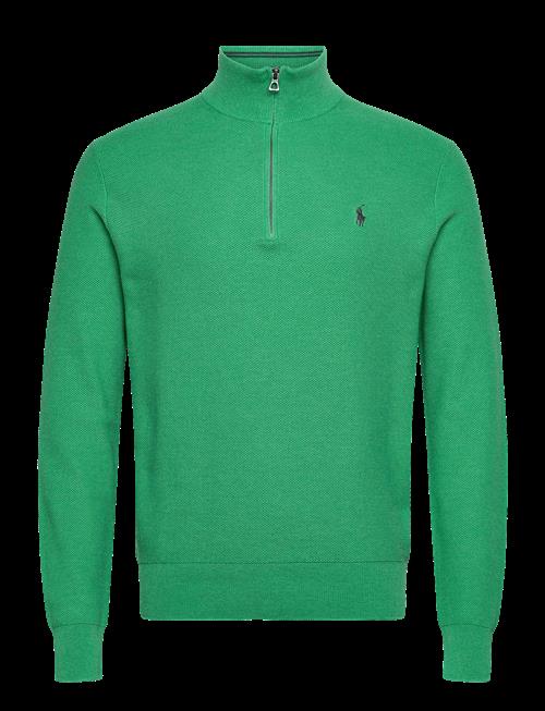 Polo Ralph Lauren | Mesh-Knit Cotton Quarter-Zip Sweater | XS