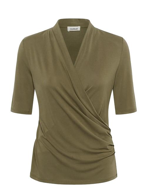 Soaked | Slcolumbine Wrap Blouse Ss | L