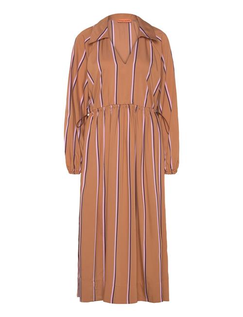 STINE GOYA | Elasticated Midi Dress, 2249 Stripe | S