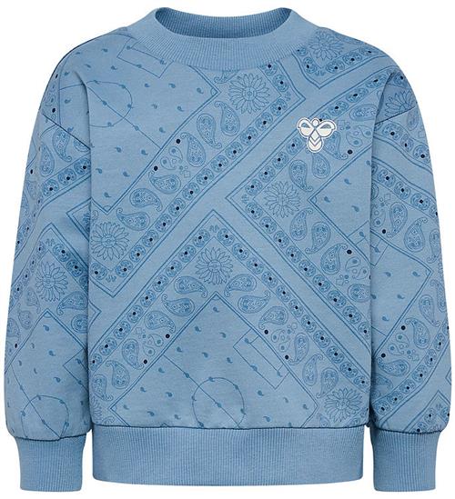 Hummel Sweatshirt - hmlMINI Loose Paisley AOP Sweatshirt - Faded
