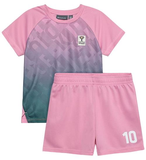 Color Kids Shortssæt - Begonia Pink m. Print