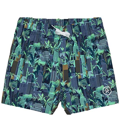 Color Kids Badeshorts - Cabbage m. Print