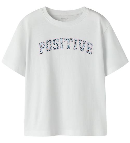 Se Name It T-shirt - NkfFahiraz - Bright White/Positive hos KidsWorld