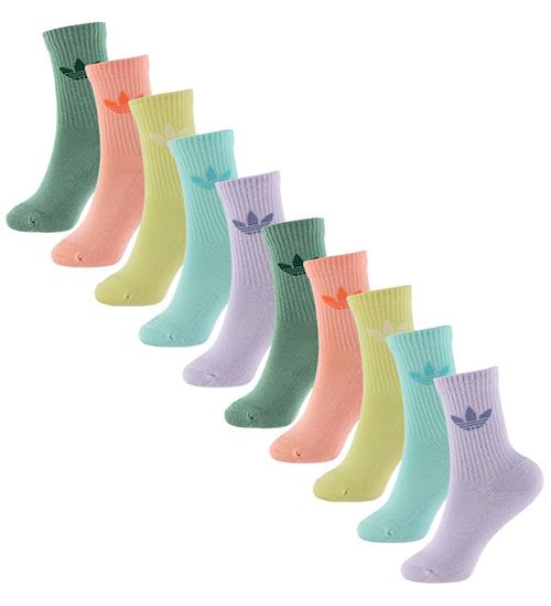 Se adidas Originals Strømper - 10-pak - Silver Green/Glow Pink/Semi hos KidsWorld
