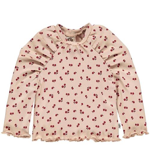Se Müsli Bluse - Rib - Berry - Spa Rose/Fig/Berry Red hos KidsWorld