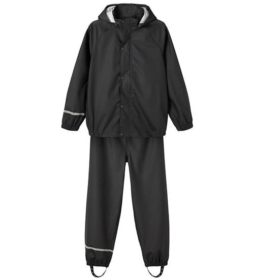 Se Name It Regntøj m. Seler - Noos - PU - Sort hos KidsWorld