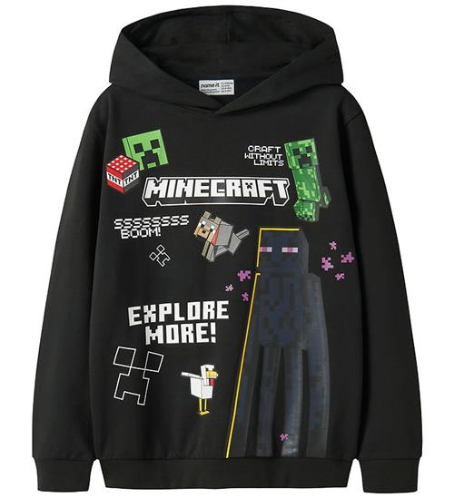 Name It Hættetrøje - NkmJu - Noos - Minecraft - Black