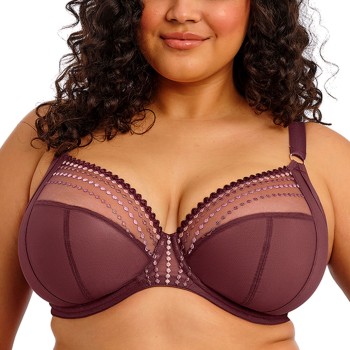 Elomi BH Matilda Underwired Plunge Bra Mørkrørd J 75 Dame