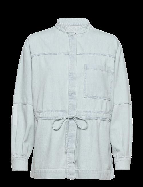 Closed | Women Denim Patchwork Overshirt Light Blue | L