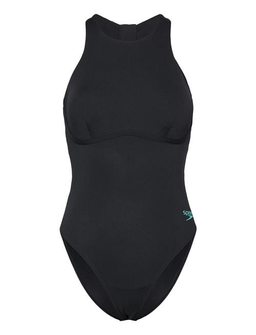 Speedo | Womens Racer Zip Swimsuit With Built In Swim Bra | 36