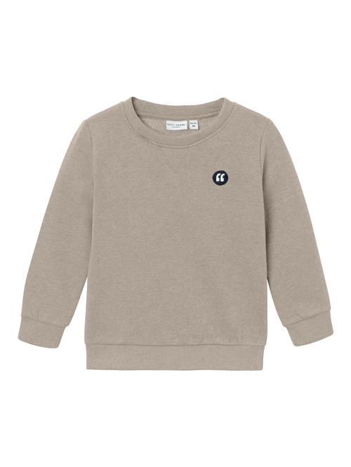 NAME IT Sweatshirt 'NMMVimo'  mørkebeige / sort / hvid