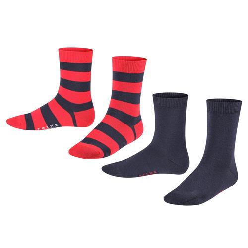 FALKE Sokker  navy / rød