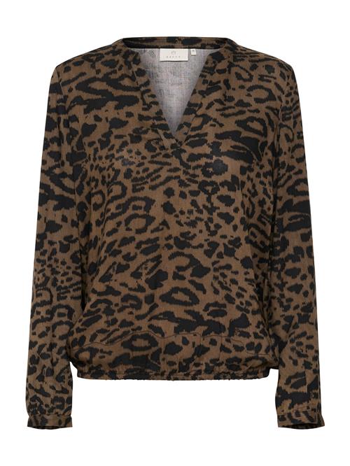 Kaffe Bluse 'KADitte'  brun / sort