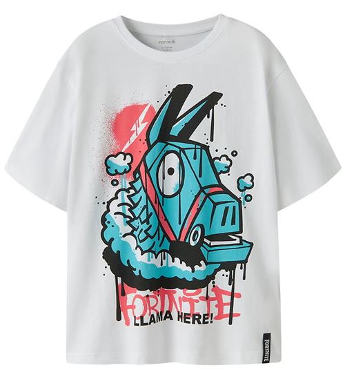 Name It T-Shirt - NkmJef - Fortnite - Bright White