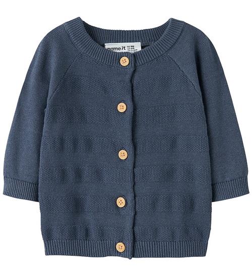 Name It Cardigan - Strik - NbmKop - Vintage indigo