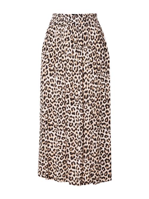 Kaffe Nederdel 'KAVilia'  lysebrun / sort / offwhite