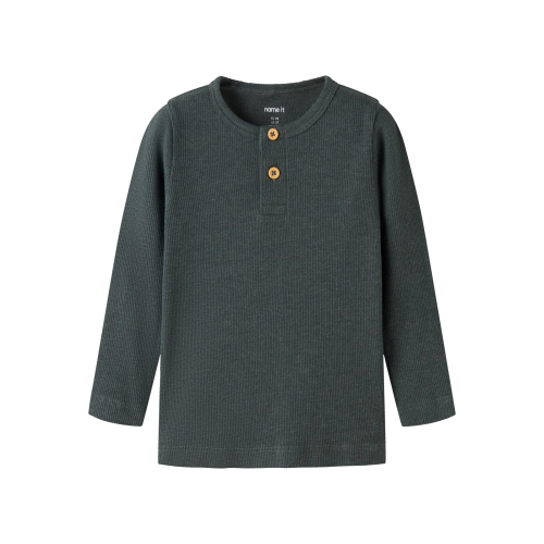NAME IT Langærmet Bluse Kab Urban Chic Melange