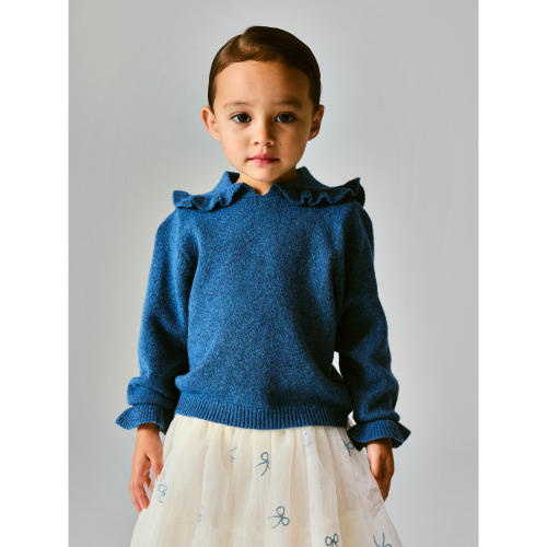 NAME IT Striktrøje Kirstena Vintage Indigo