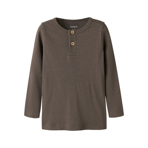NAME IT Langærmet Bluse Kab Morel