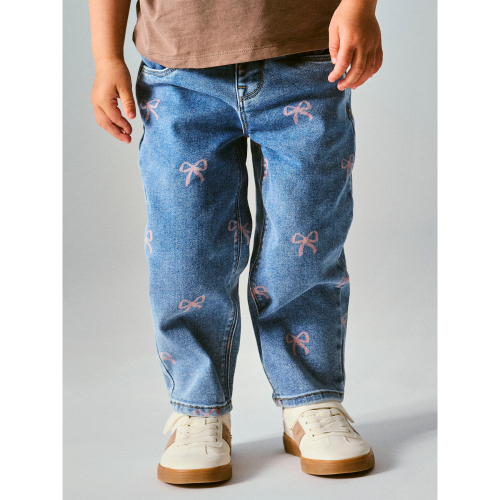 NAME IT Mom Shaped Jeans Bella Medium Blue Denim
